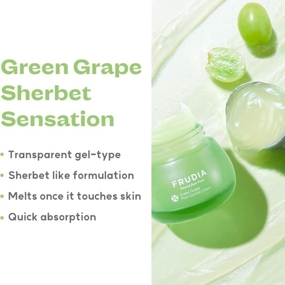 FRUDIA Grape Pore Control Cream Moisturizer Cream Korean Skincare 0.33 fl oz NWT - Picture 13 of 13